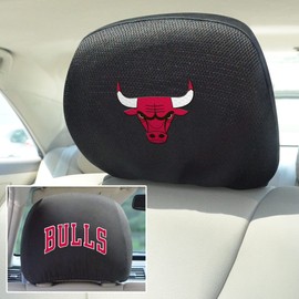 FANMATS 12521 Chicago Bulls - Juego de Fundas Bordadas para reposacabezas - 2 Piezas