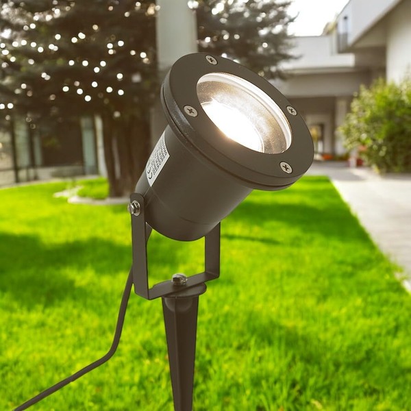 Dapo JAMIE Outdoor Spotlight Black LED with Ground Spike IP65