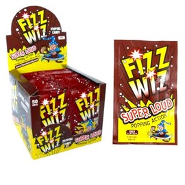 Fizz Wiz Popping Candy Cola - 50 Packets of 5g Each - Fun and Exciting Popping Sensation - Great for Parties