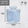 Oceanic Marble Stylish Covered Butter Crock for Kitchen Counter Top