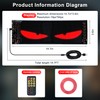 Ligrel 14.7"x3.6" LED Eyes for Car Windshield - Devil Eyes