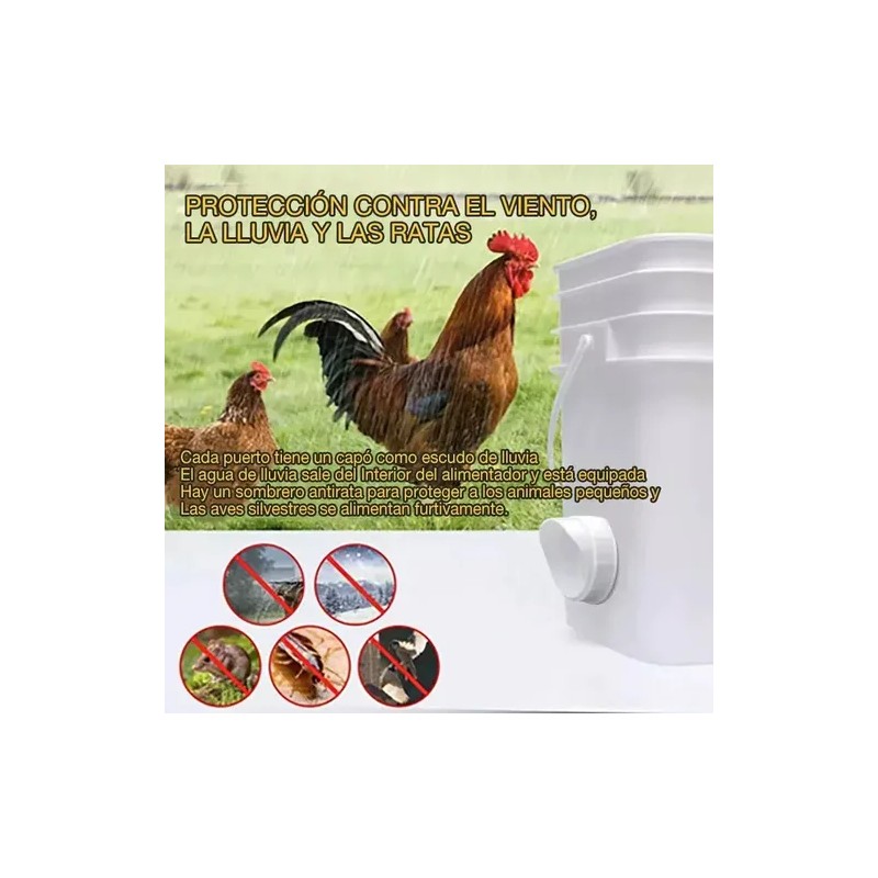 Comederos Automático Para Pollos ,gallo,codorniz, 6 Piezas