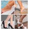 ValueBargain Anklets for Women Silver, Plated Waterproof Anklets Set with