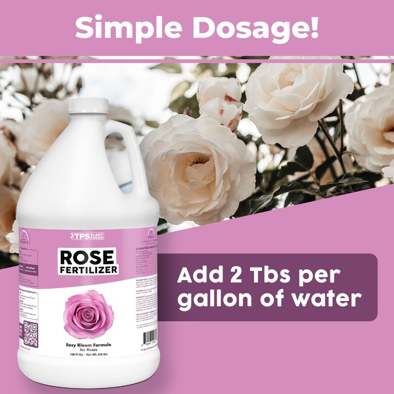 TPS NUTRIENTS Rose Fertilizer for Flowering Plants, Liquid Plant Food,