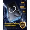 Lanhiem Funda Magnética Iphone Impermeable Protector Pantalla Integrado Protección Cámara