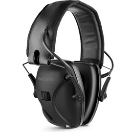 awesafe NRR 22 Soundproofing Earmuffs, Sound Reducer, Ideal Item for Shooting and Hunting, Black (No Storage Box)