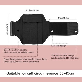 HJZHII Cell Phone Leg Straps Thigh Phone Holder Adjustable Ankle Wallet