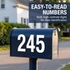 80Pcs 1inch Reflective Mailbox Number Sticker Decal Adhesive Reflective Address