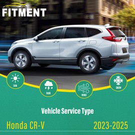 24" 19" 10" Windshield Wiper Blades Replacement for Honda CRV CR-V 2023 2024 2025 Premium All Weather Front Rear Wipers Set - OEM Quality (Pack of 3)