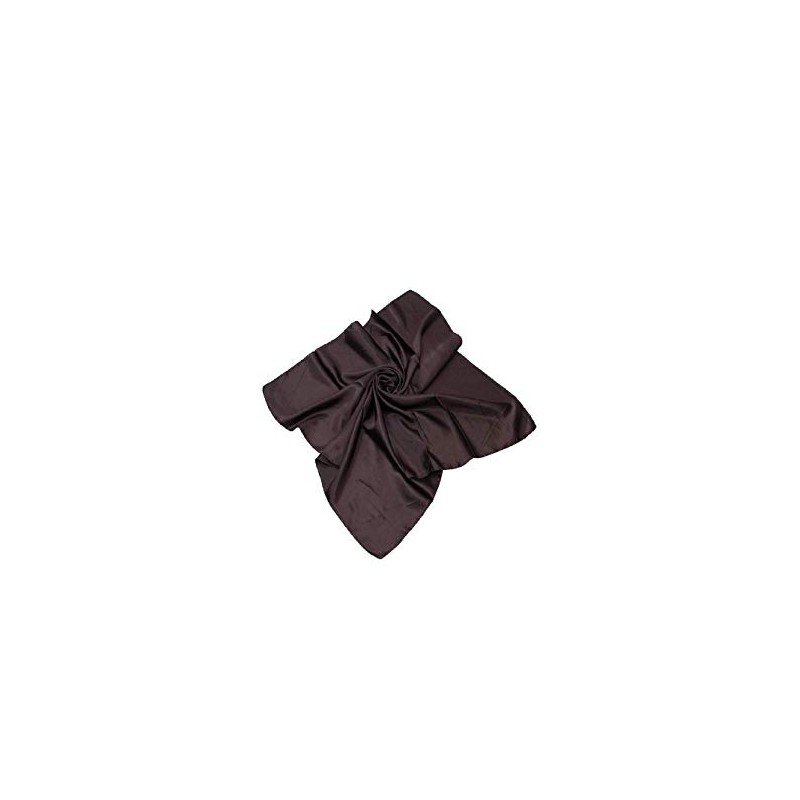 New Satin Silk Shiny Plain Solid Colours Large Square Plain