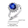JewelryPalace Princess Diana, William, Kate, women's engagement ring, 925 sterling