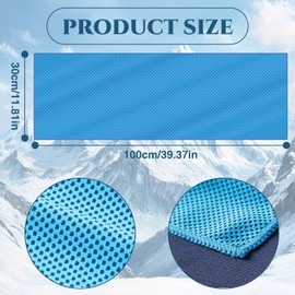 JTENGYAO 6 Pack Cooling Towels for Neck and Face - Soft Microfiber Cooling Towels for Sports, Gym, Yoga, Workout, Running, Camping (30cm x 80cm)