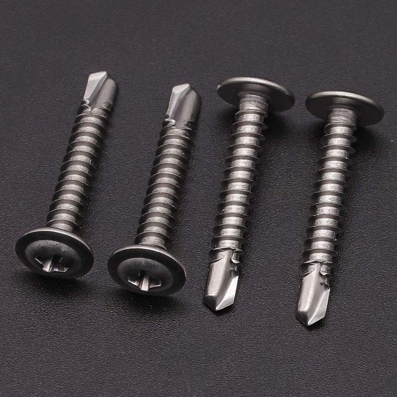 Stainless Steel Wafer Head Self Drilling Screws #10 x 1-1/4"