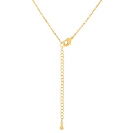 J.Goodin Golden Initial Q Pendant Necklace Genuine Gold Finish