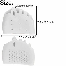 Reppkyh 8 Stück Zehenspreizer, Zehenspreizer mit weichen und atmungsaktiven Mittelfußpolstern zum Glätten überlappender Zehen, zum Ausrichten von krummen Zehen, Hammerzehen, Schwielen, Ballenzehen