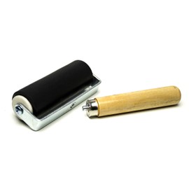 Bastex 4 inch Brayer Roller. Hard Rubber Applicator for Arts & Crafts, Ink, Printmaking, Block Stamping, Printing, Applying Glue, Wallpaper and More