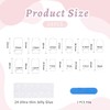 Tressora 24 Pcs Press on Nails Medium Sqaure Fake Nails