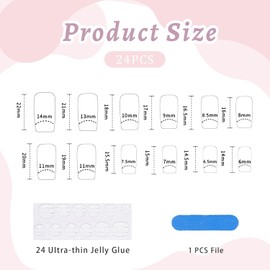 Tressora 24 Pcs Press on Nails Medium Sqaure Fake Nails Starlit Sky,Black False Nails with Artistic Embossed Designs Moon Stars Full Cover Stick on Nails Glue on Acrylic