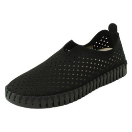 Ilse Jacobsen HORNBÆK Women's Tulip 3575 Flat | Slip-On | Low-Top | Black | 39 EU/9 M US