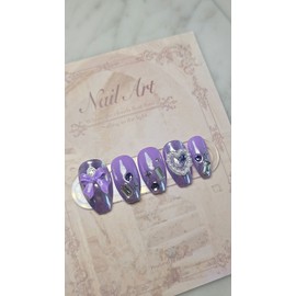 HELLO.Purple iron taste - long nose pin / HELLO.보라색쇠맛 - 롱코핀