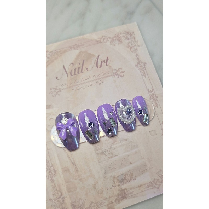 HELLO.Purple iron taste - long nose pin / HELLO.보라색쇠맛 -