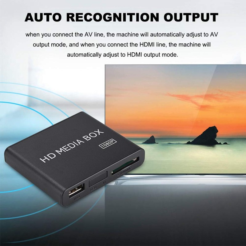 Richer-R HD Media Player, Full HD Media Box, Mini 1080P,