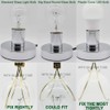 Lamp Shade Light Bulb Clip Adapter,Lamp Shade Holder Includes Finial