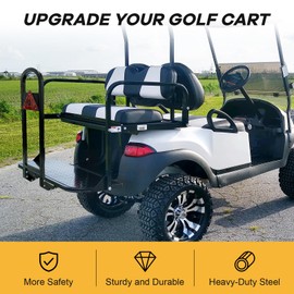 Universal Golf Cart Rear Seat Safety Grab Bar Compatible with Yamaha Club Car EZGO, Heavy Duty Golf Cart Back Seat Grab Bar Safety Hand Rail for Rear Seat Passenger