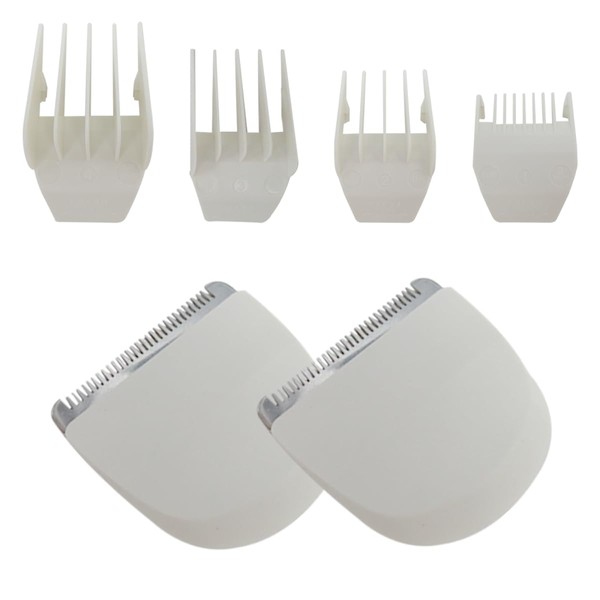 KOGUNXU New 2x Replacement Blades with 4x Guide Combs Set