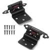 3/8 Inch Inset Cabinet Hinges Matte Black,Offset Self Closing Cabinet