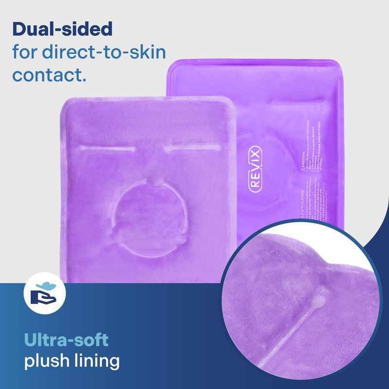 REVIX Reusable Knee Ice Pack Wrap for Post-Workout Recovery, Gel