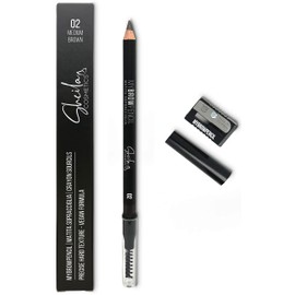 Sheila Cosmetics My Brow Pencil with Solid Formula, Dermatologically Tested, Includes Attached Sharpener, Made in Italy (02 Medium Brown)