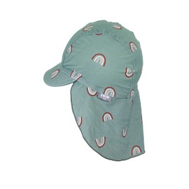 Sterntaler Unisex Children's Peaked Neck Protection Rain Bathing Cap, Green