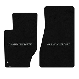 Lloyd Mats Custom-Fit Carpeted Floor Mats Premium Luxury Car Floor Liners for Jeep Grand Cherokee 2005-2008 (Black, 2PC - Grand Cherokee)