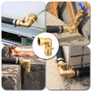 YELUN Garden Hose Elbow with Shut Off Valve 90 Degree