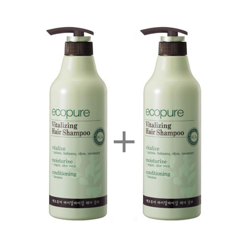 Ecopure 에코퓨어 바이탈라이징 헤어 샴푸 700ml 2개 Eco Pure Vitalizing