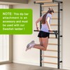 Lifeswell Dip Bar Attachment for Swedish Ladder, Non-Slip Adjustable Grip