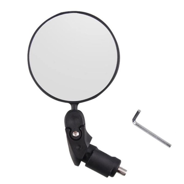 Samcos Bicycle Rearview Mirror, Convex Surface, 360 Degree Rotation, Bicycle Mirror, Wide Viewing Angle, Accident Prevention, Easy Installation, Outdoor Sports Bike Mirror, Bicycle Bar End Mirror, 1 Piece