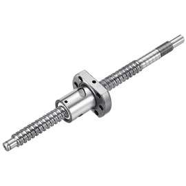 sourcing map BallScrew SFU1204 (Dia 12mm, Lead 4mm, Length 200mm) with Ball Screw Nut Anti Backlash Ball Screw Kit Standard End Machining for BK/BF12 CNC Machine Parts
