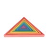 TickiT - 73418 Wooden Rainbow Architect Triangles - Nesting Puzzle