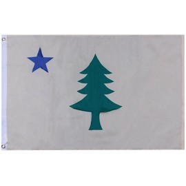 Alternative Novelties Original Maine 1900 Burgee 2'x3' 2 Foot x 3 Foot Rough Tex 100D Printed Polyester Flag Banner