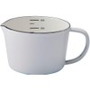 Enameled Pure Enamel Measuring Cup, White, S PU-2308