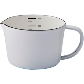 Enameled Pure Enamel Measuring Cup, White, S PU-2308