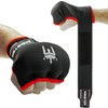Meister Gel-Padded ProWrap Inner Hand Wrap Gloves (Pair) - Black/Red