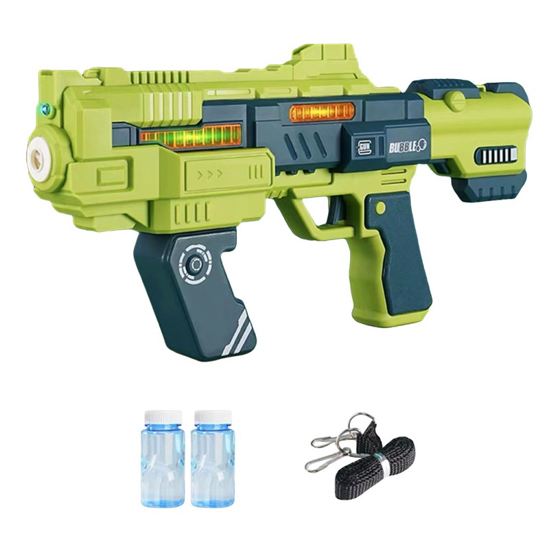 Electric Bubble Machine Gun for Kids Summer Soap Water Bubble