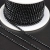 Jerler 10 Yards Crystal Rhinestone Trim SS6.5/2.0mm Close Chain for