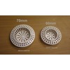 fiXte Plastic Sink Strainer - White Pack of 2 sizes
