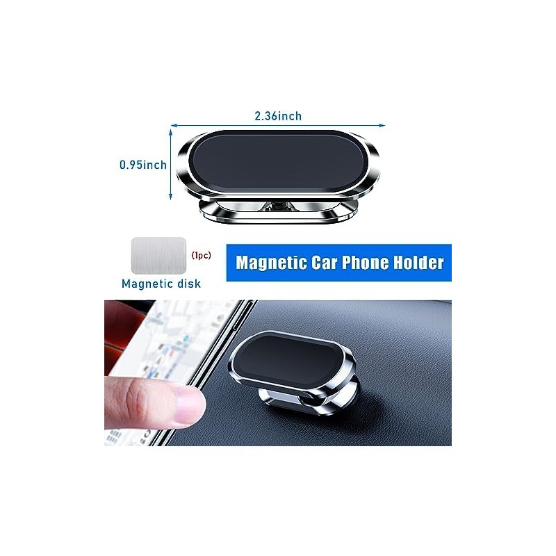 Ziciner - Soporte Magnético para Teléfono de Coche, 360 Ajustable