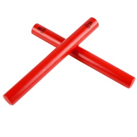 A-Star Red Wood Claves, 20cm - 2Pcs/Pair - Handheld Rhythm Sticks, Wooden Percussion Instrument