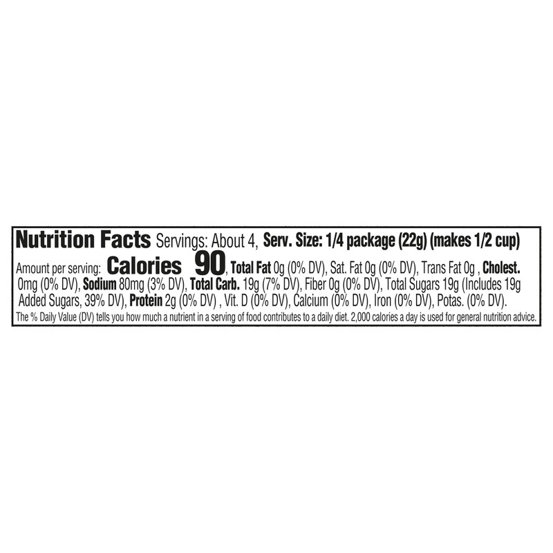 Jell-O Gelatin Dessert Mix, Orange Flavored, Fat Free, Quick &